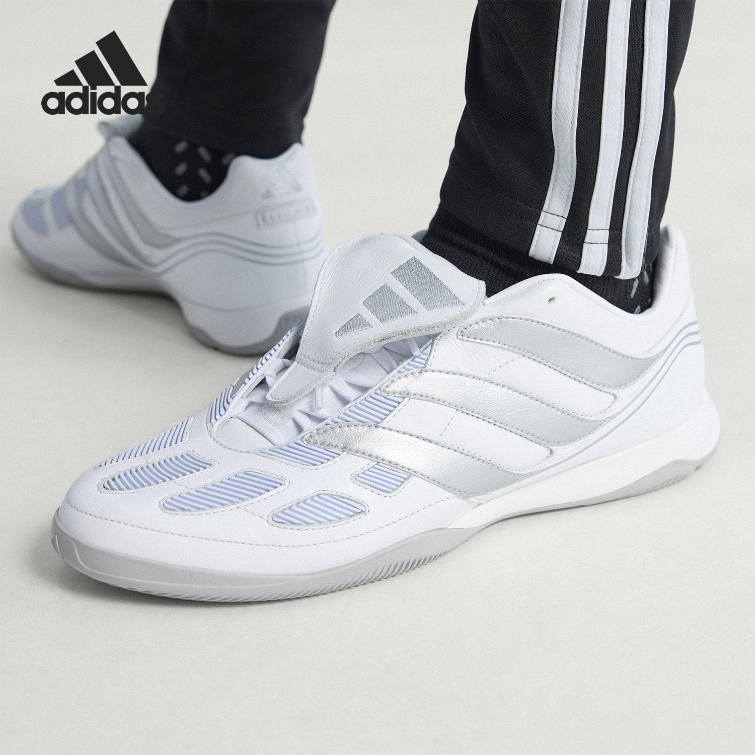 Adidas/阿迪达斯正品2025男女耐磨轻便场外足球耐磨休闲鞋JQ4224