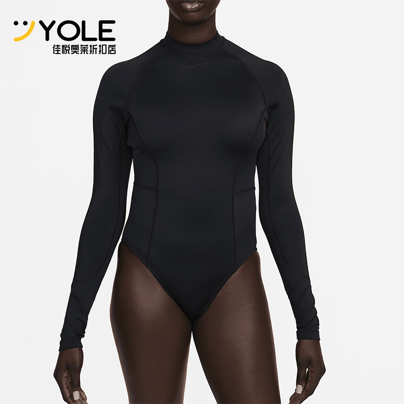 Nike/耐克正品夏季新款女士简约长袖连体泳衣FZ6242-010,运动服/休闲服装,运动套装,淘宝优惠券,粉丝福利购,淘宝优惠卷