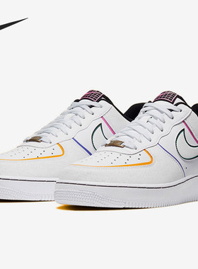 Nike/耐克正品 Force 1 Low AF1男子反光低帮板鞋CT1138-100