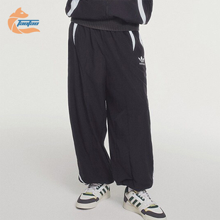 Adidas/阿迪达斯正品三叶草男士拼接休闲宽松运动裤JL8355