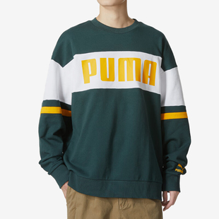 拼接潮流圆领套头休闲卫衣536394 26夏男女时尚 Puma 彪马正品