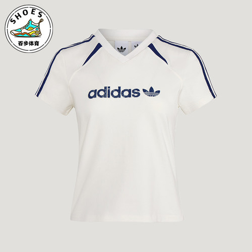 Adidas/阿迪达斯正品三叶草BLKTWT-SHIRT新款女经典短袖T恤KU4763