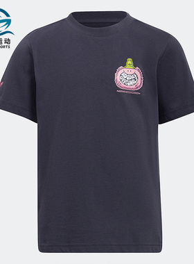 Adidas阿迪达斯正品三叶草Kevin Lyons联名小童运动短袖T恤HF7539