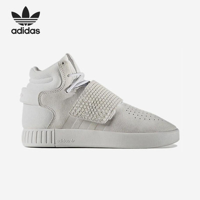 Adidas阿迪达斯正品Tubular Invader女款高帮休闲防滑板鞋BA9370
