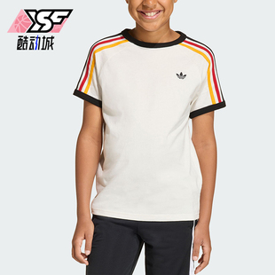 Adidas/阿迪达斯正品三叶草3STRIPEST-SHIRT经典短袖T恤KQ8369
