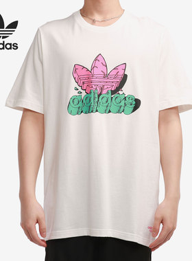 Adidas/阿迪达斯正品三叶草年夏季新款男子休闲短袖T恤H13481