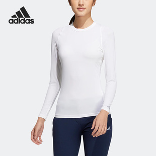 女子透气高尔夫运动长袖 新款 T恤HT0026 阿迪达斯正品 Adidas