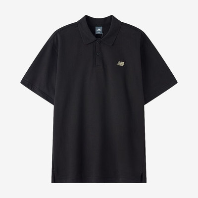 New Balance新百伦正品Polo男透气宽松短袖翻领衫MT6186UZ-BK