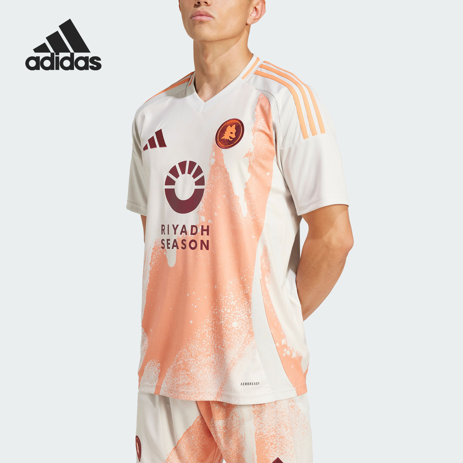 Adidas/阿迪达斯正品运动透气新款男士V领吸湿排汗短袖T恤IS5405