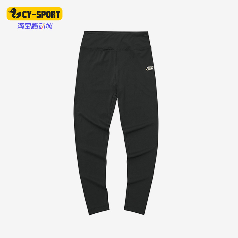 Skechers/斯凯奇正品春季针织修身紧身女子健身运动长裤 L122W076