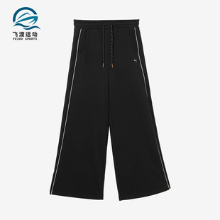 新款 春季 彪马正品 休闲长裤 631408 女士宽松加绒针织经典 Puma