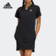 女子运动休闲V领连衣裙 Adidas 新款 2021夏季 GV4848 阿迪达斯正品