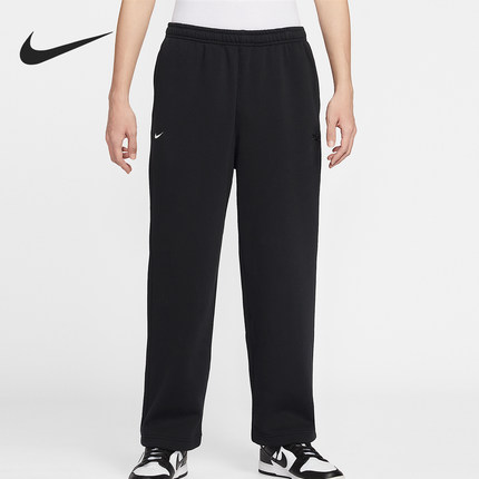 Nike/耐克正品Club男士日常松紧腰直筒刺绣休闲长裤IQ3709-010