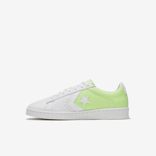 Converse匡威 pro Leather星箭男女同款休闲板鞋绿白拼色 167591C