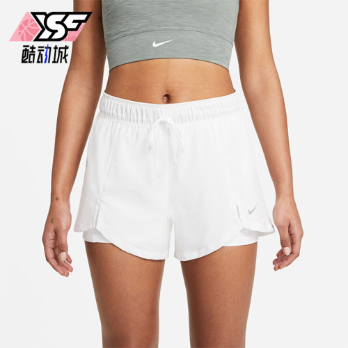 Nike/耐克正品2025女士透气二合一工装梭织跑步短裤DA0454-100