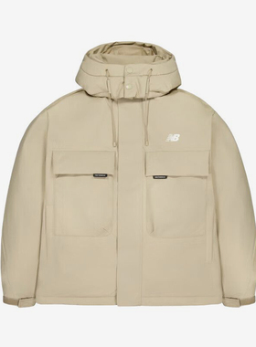 New Balance/NB正品冬季新款男子户外休闲连帽羽绒服AMJ44399-SOT