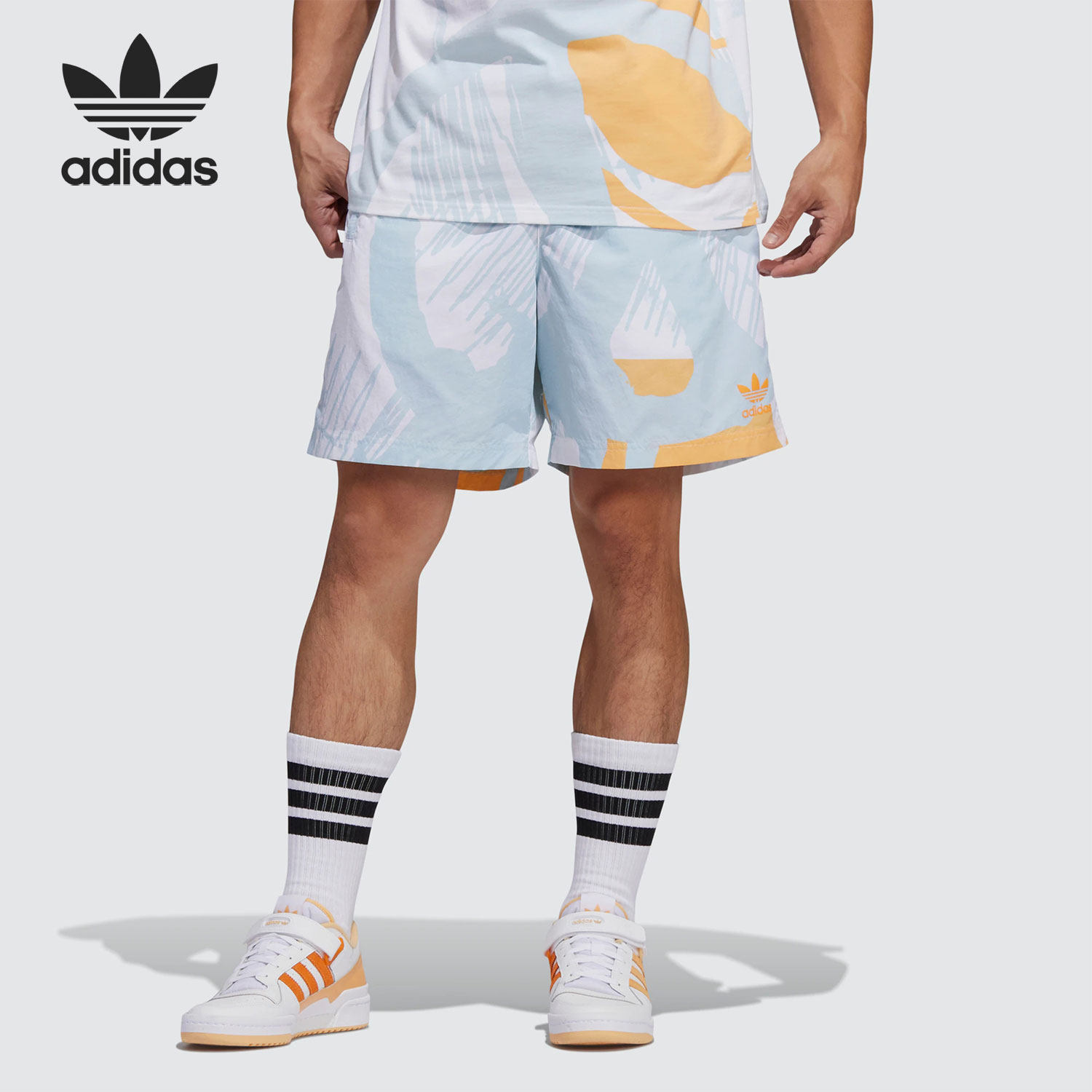 Adidas/阿迪达斯正品三叶草男子舒适透气休闲运动短裤HC2133,运动服/休闲服装,运动中长裤／短裤,淘宝优惠券,粉丝福利购,淘宝优惠卷
