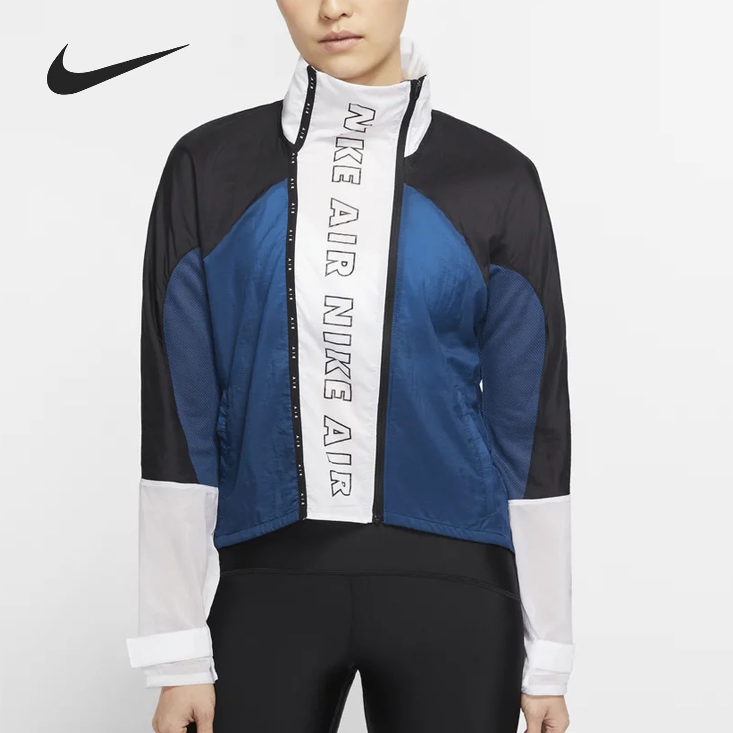 Nike/耐克正品AIR 女子高领梭织反光跑步运动夹克外套 CJ1875