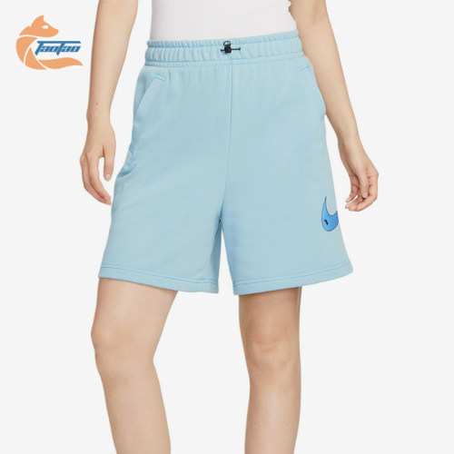 Nike/耐克正品女子运动针织透气休闲经典透气五分短裤DM6750-494