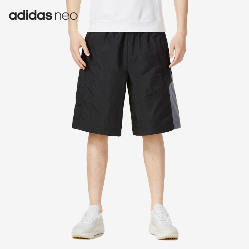 Adidas/阿迪达斯正品Neo夏季新款男子梭织透气五分短裤IA5314