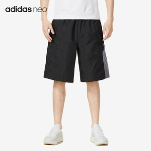 男子梭织透气五分短裤 Adidas 新款 Neo夏季 IA5314 阿迪达斯正品