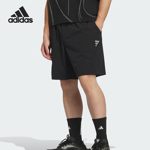 阿迪达斯正品 休闲宽松短裤 2026夏季 梭织经典 KC6072 男士 Adidas