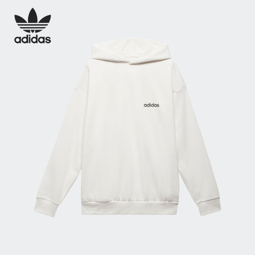 Adidas/阿迪达斯正品三叶草男女同款加绒保暖连帽卫衣IA3439