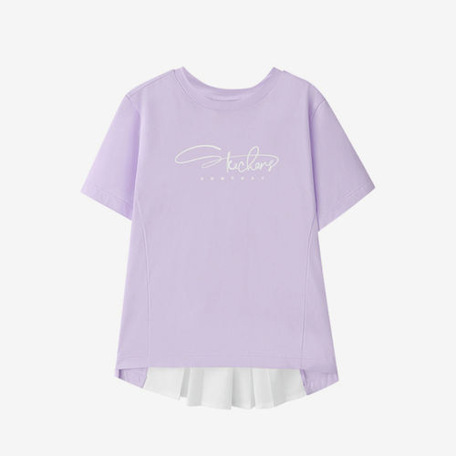 Skechers斯凯奇正品女童透气印花假两件套头帽子P226G064-00EW