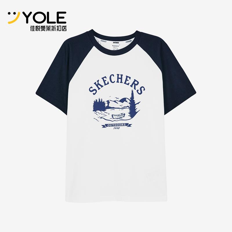 斯凯奇儿童运动休闲短袖舒适透气