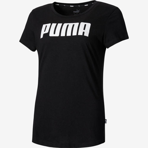 PUMA彪马正品女款字母印花圆领套头日常通勤短袖T恤847195-01