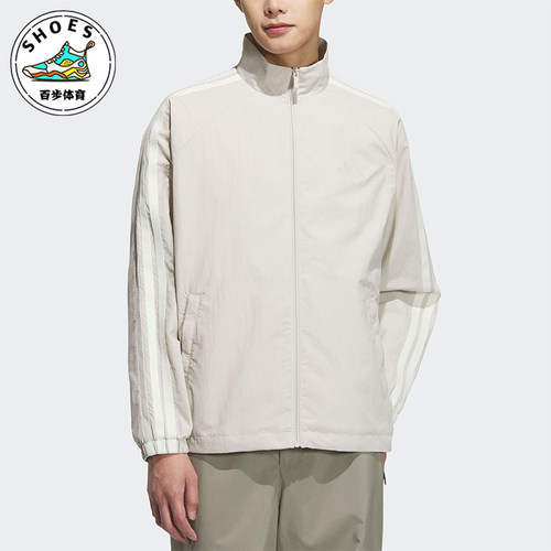 Adidas/阿迪达斯正品2025春款男士经典休闲插肩袖户外外套KC3894