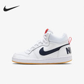 Nike 107 839977 耐克正品 COURT儿童休闲舒适透气黑白低帮运动鞋