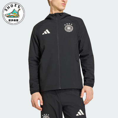 Adidas/阿迪达斯正品TIRO新款男黑色足球跑步经典夹克外套JZ9326