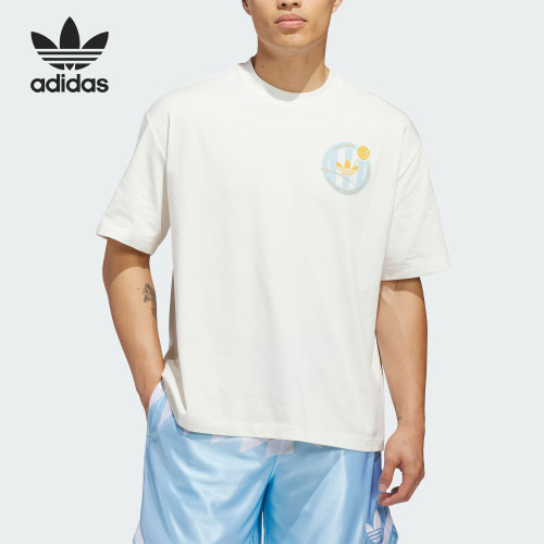 Adidas/阿迪达斯正品三叶草男士经典圆领轻盈篮球风短袖T恤KD3613