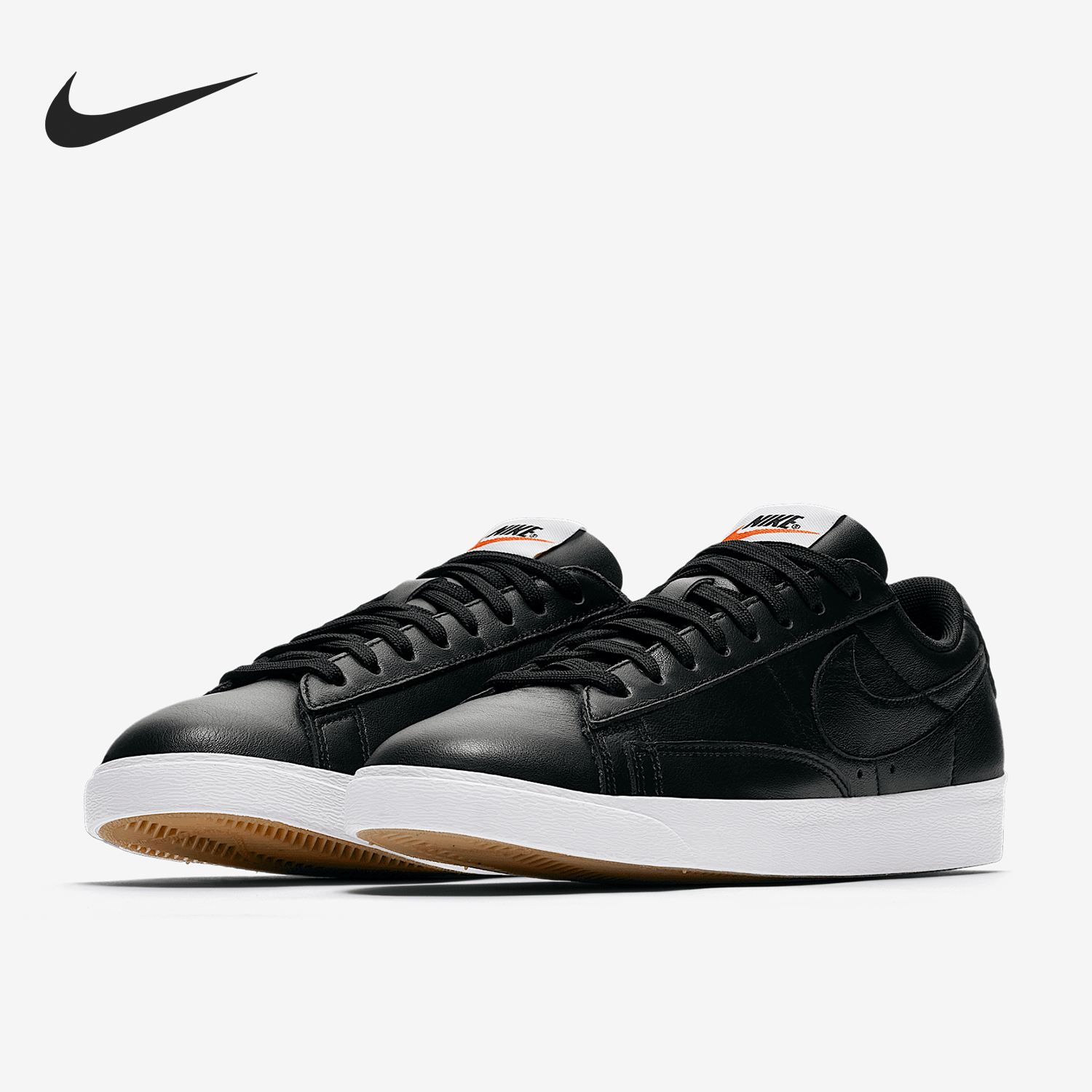 Nike/耐克正品运动女士简约复古低帮系带防滑板鞋AA3961-001