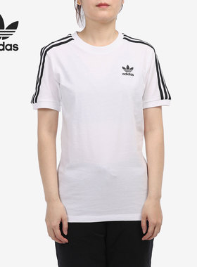 Adidas/阿迪达斯正品三叶草26夏季女休闲舒适运动宽松T恤 GN2913