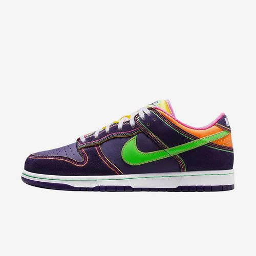 Nike/耐克正品DunkLow新款男女紫绿色贴合经典休闲板鞋IR1526-500