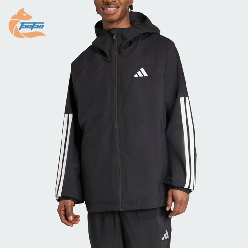 Adidas/阿迪达斯正品ESS 3S RAIN H J男士宽松连帽运动外套JM1056