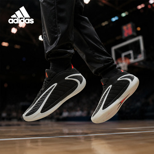 Adidas/阿迪达斯正品2025秋季款男士中帮系带篮球鞋JS3508