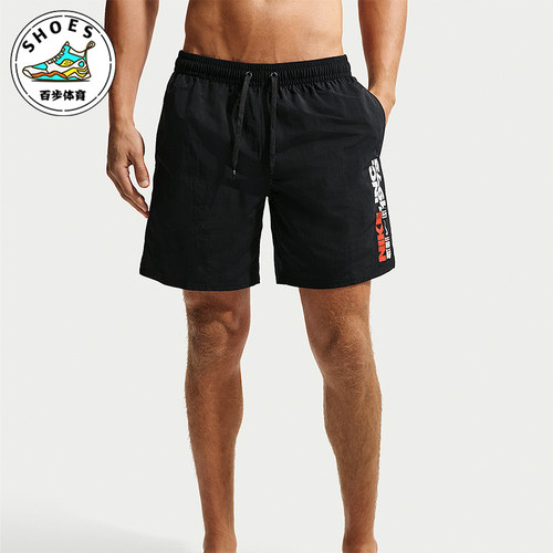 Nike/耐克正品夏季男士透气经典简约系带运动沙滩短裤IQ7988-010