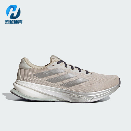 Adidas/阿迪达斯正品2025夏季款男士缓震织物网眼跑步鞋HQ7415
