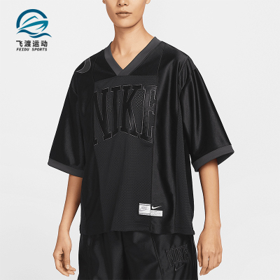 Nike/耐克正品2025女士V领宽松夏季经典轻盈短袖T恤HJ0281-010