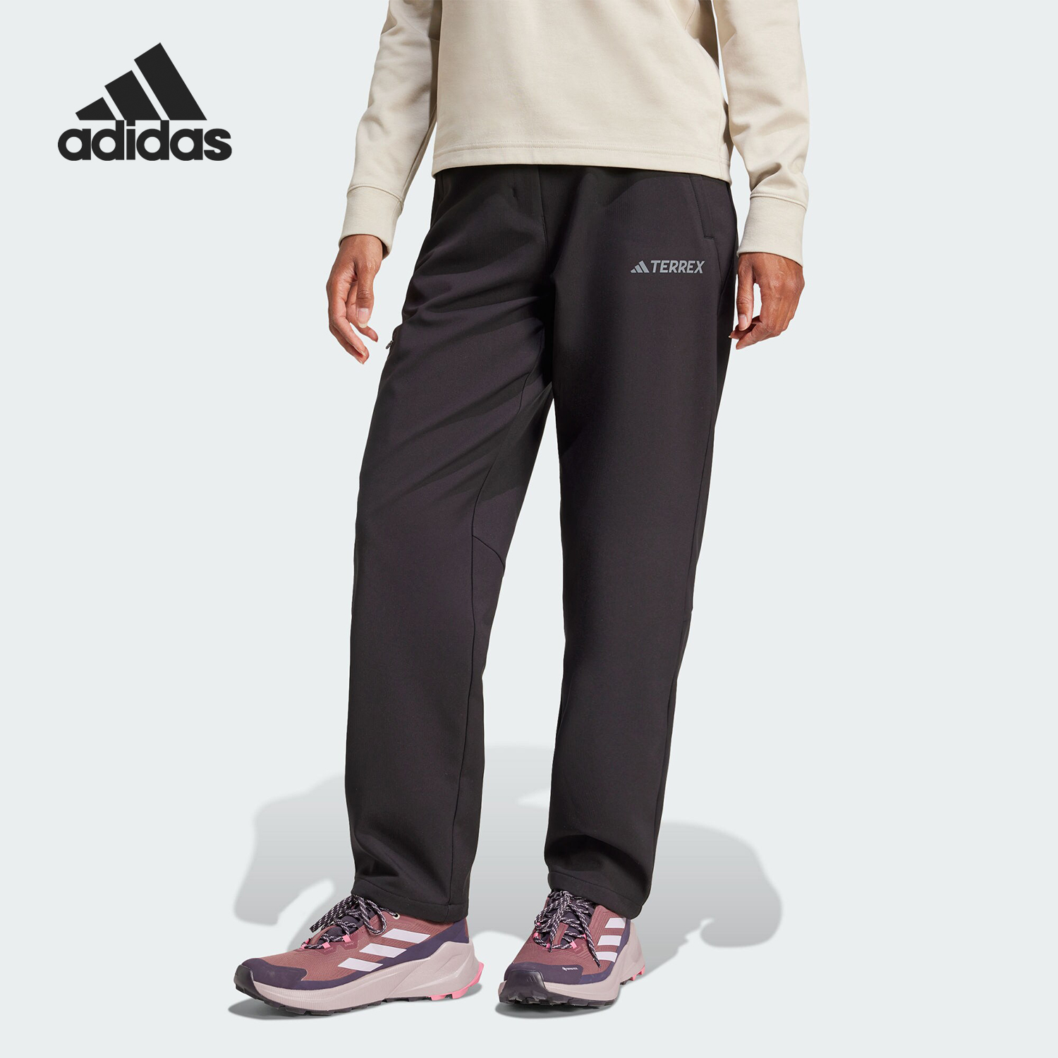 阿迪达斯女士休闲户外长裤