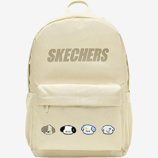 Skechers斯凯奇男女电脑插袋拉链夹层双肩背包L324U163-01LUZ