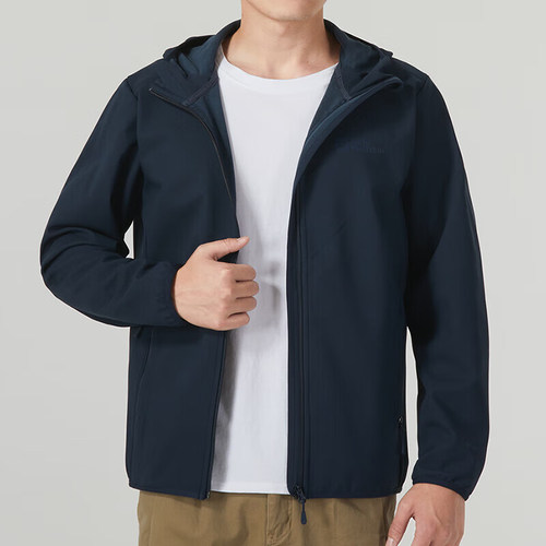 Jack wolfskin/狼爪正品新款男士连帽软壳夹克5032071-1010