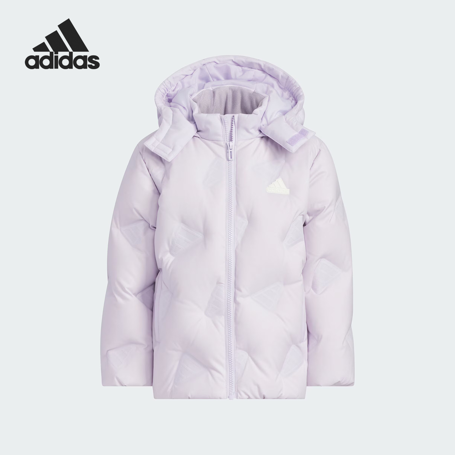 Adidas/阿迪达斯正品新款小童时尚保暖运动连帽羽绒服JI6150