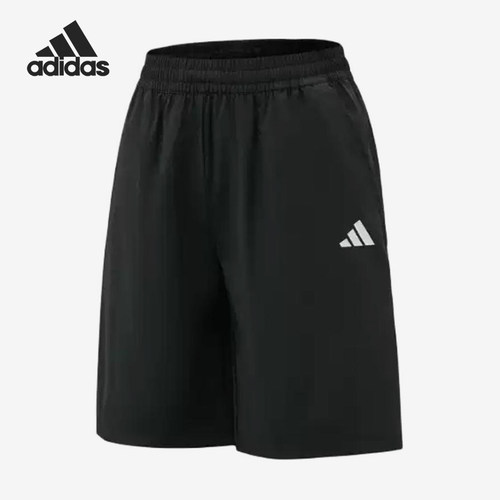 Adidas/阿迪达斯正品运动休闲短裤新款儿童黑色短裤KZ0348