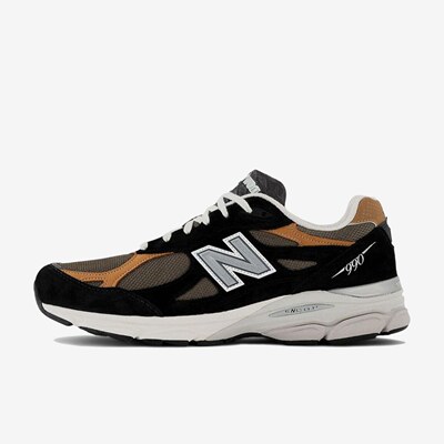 New Balance新百伦正品NB 990 V3男女同款复古系带跑步鞋M990BB3