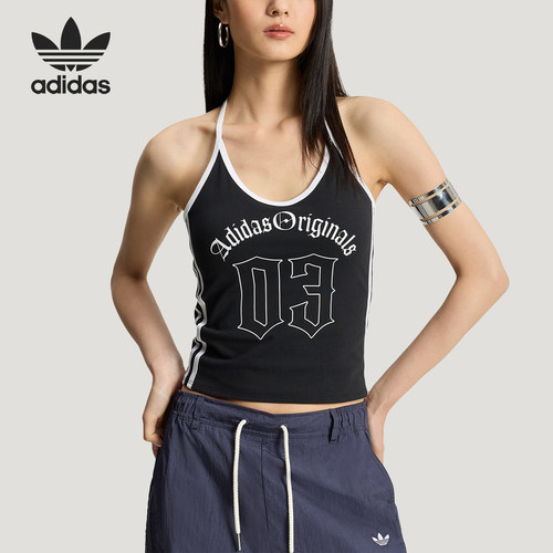 Adidas/阿迪达斯正品夏季款三叶草女士经典休闲无袖背心KT3049