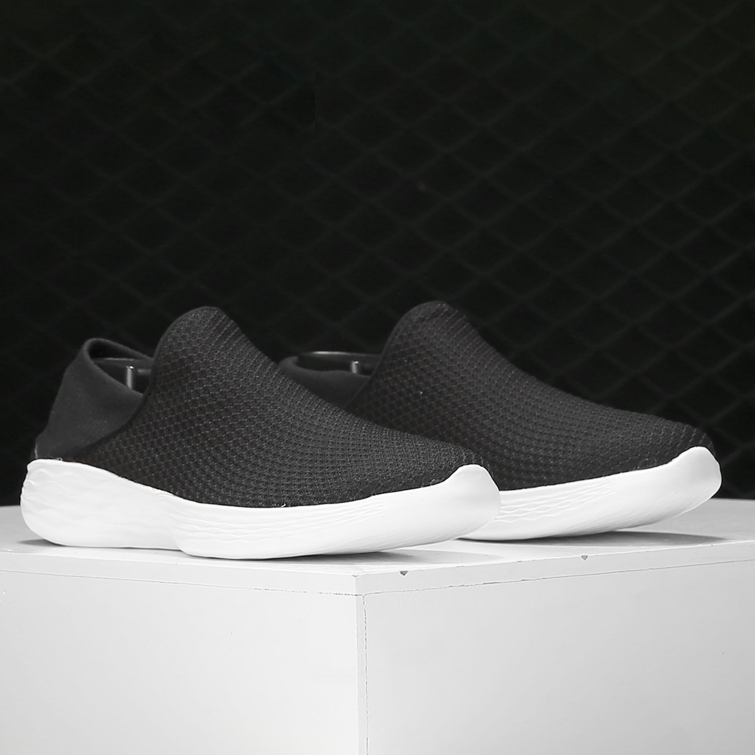 Skechers/斯凯奇正品新款唐嫣同款一脚套网布透气女子舒适健步鞋